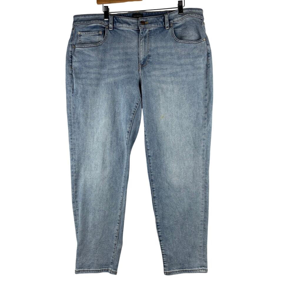 Talbots Everyday Relaxed Jeans Women's 16W Light Wash Denim Casual Classic READ
